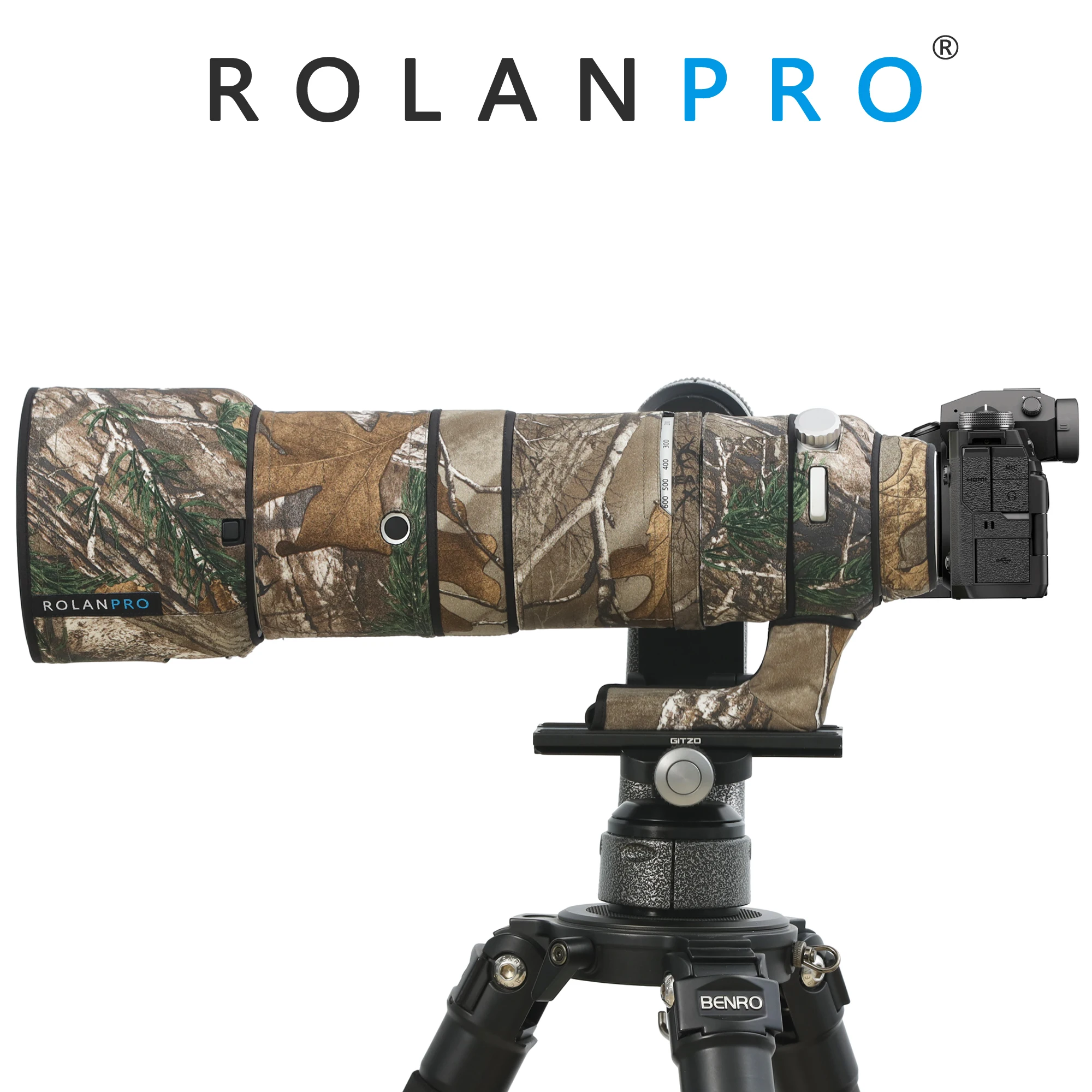 ROLANPRO Waterproof Lens coat for Fujifilm XF150-600mmF5.6-8 R LM OIS WR Camouflage Lens Clothing Rain Cover Guns Case Cover