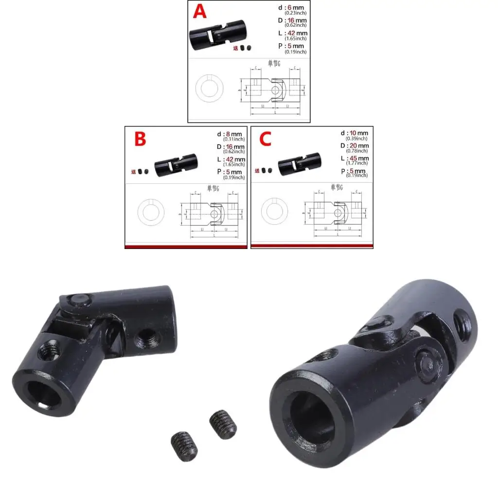  Reliable Transmission Shaft Coupling Versatile U Joint for Automation Equipment