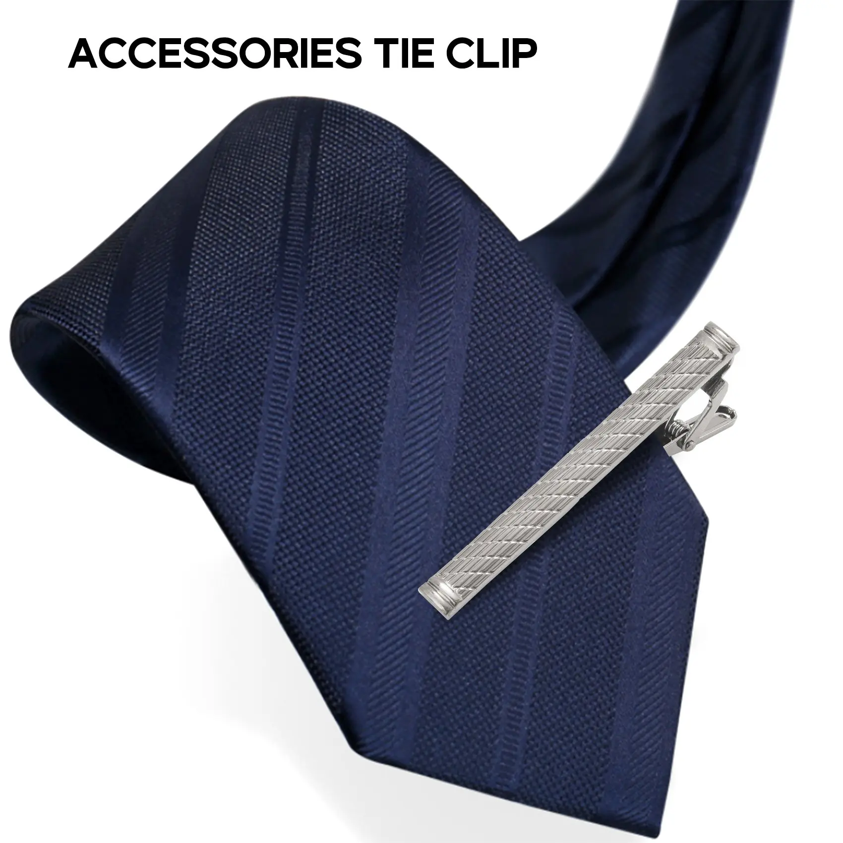 ABQR 3 Pcs Tie Clips for Men Tie Bar Clip Set for Regular Ties Necktie Wedding Business