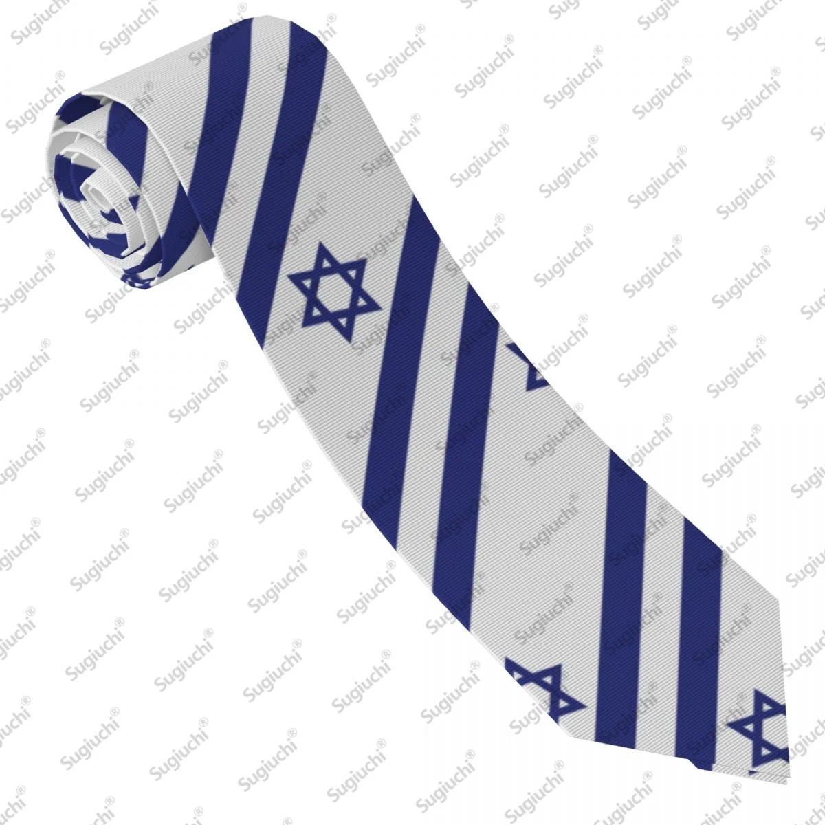 2026 علم إسرائيل حفل زفاف ربطات العنق للرجال النساء عادية منقوشة التعادل الدعاوى سليم ربطة العنق Gravatas للهدايا #2