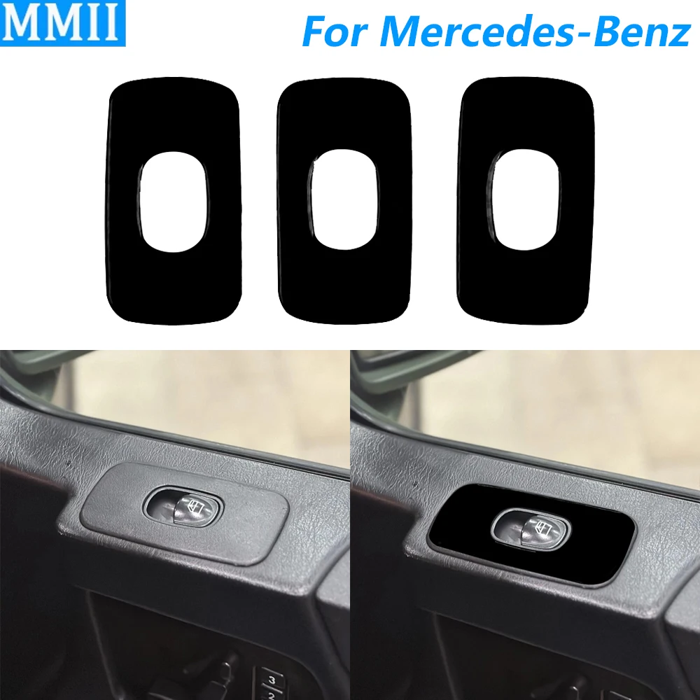 For Mercedes-Benz G-Class W463 G55 G500 2004-2012 Piano Black Door Window Switch Control Panel Cover Car Accessories Sticker