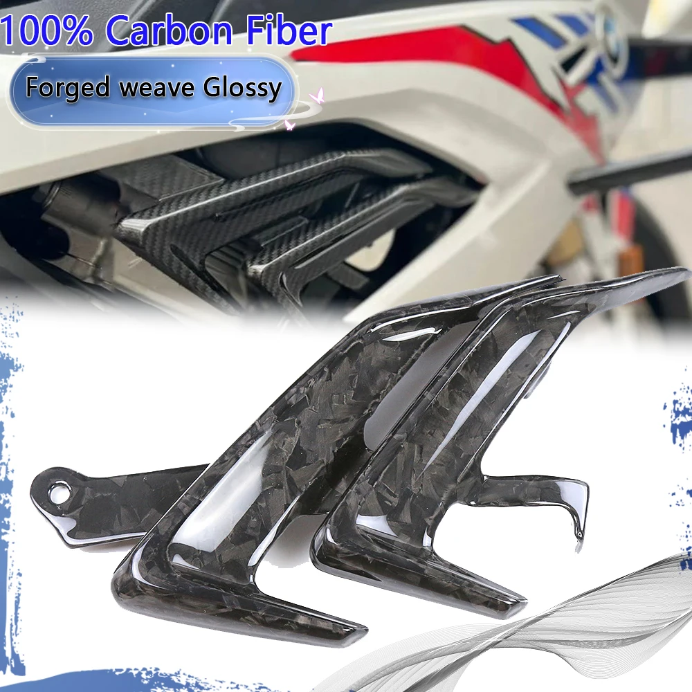 100% 3K Carbon Fiber Motorcycle Side Panel Motorcycle Small Side Panel For BMW S1000RR S 1000RR S1000 2019 2020 +