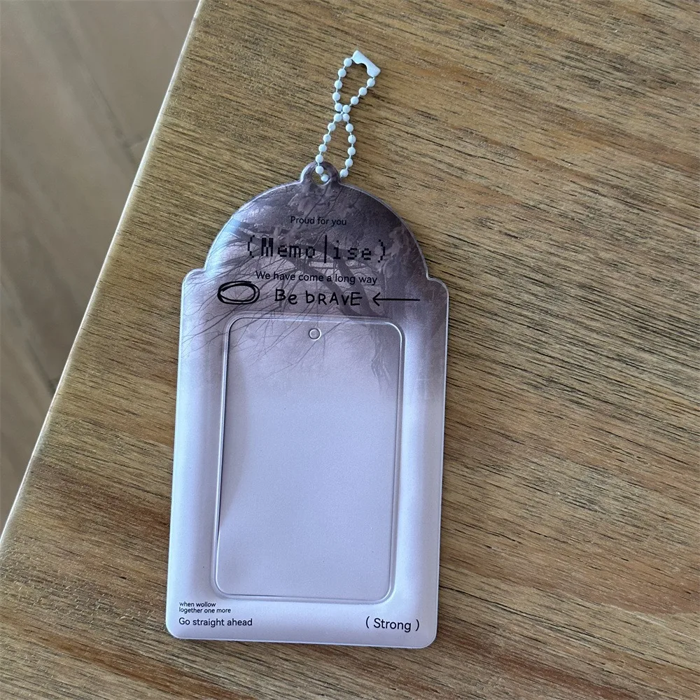 Cute 3 inch Kpop Photocard Holder Mini PVC Idol Photo Frame Gift Y2K Style Card Holder