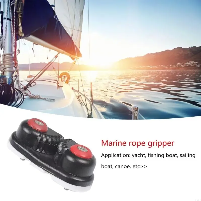 Aluminium Cam Cleat Pulley Rope Clamp Marine Boat Fast Entry Rope Wire Rowing Boat Canoe Kayak Cam Cleat Sailing Inflatable Boat