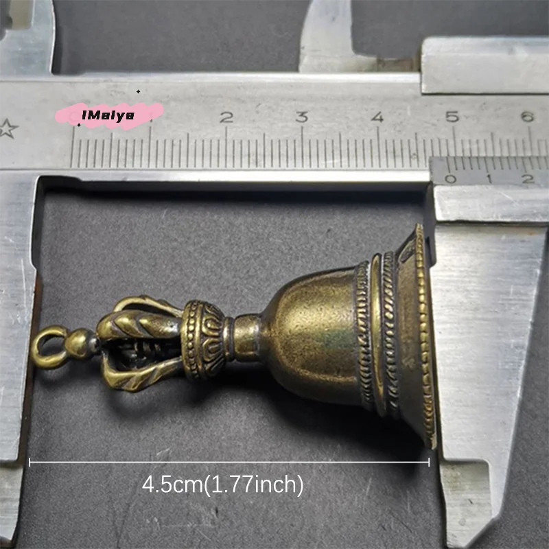 M-1Pc Antike Messing-Handwerkskunst Druckguss-Windglocke Tibetische Bronze Metall Feng Shui Windspiel Glücksbringer-Glöckchen zur Dekoration