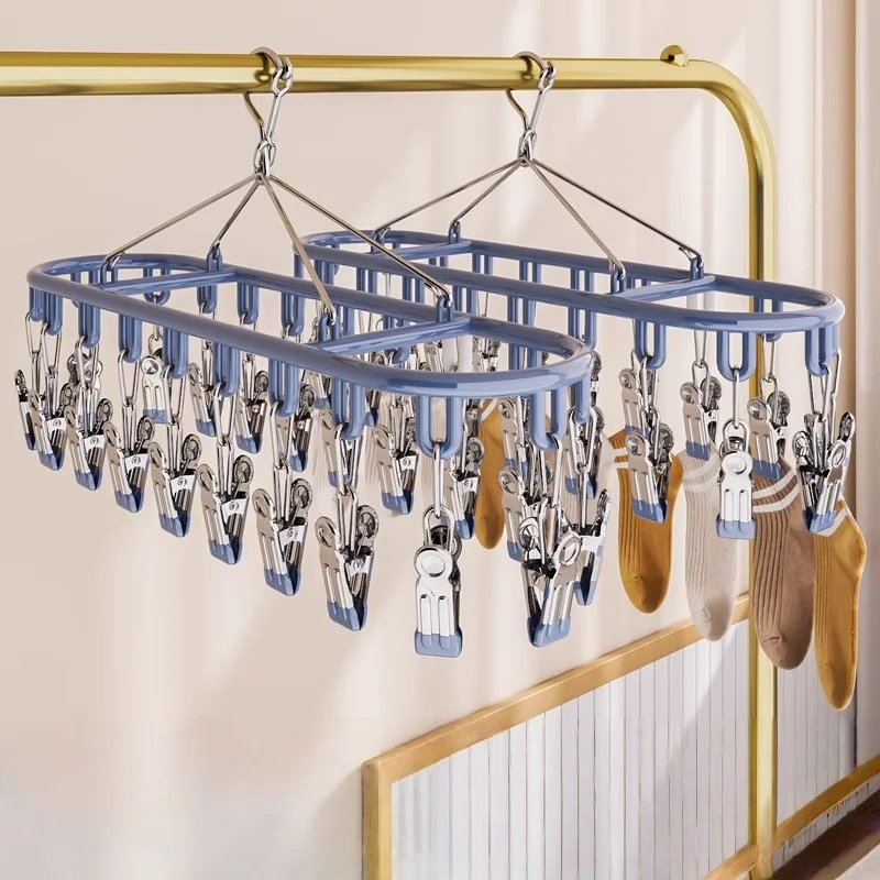 

Balcony Sock Drving Artifact Multi functionalCool Clothes Clip Sock Clip Hanging Sock Rackfor Drving Underwear and Underpants