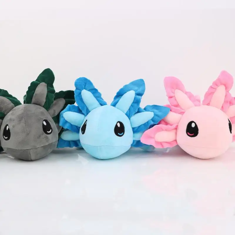 Axolotl ألعاب من نسيج مخملي لطيف السمندر محشوة الحيوان واقعية المكسيكي المشي الأسماك بلوشي Kawaii هدية الكريسماس للأطفال البالغين #5