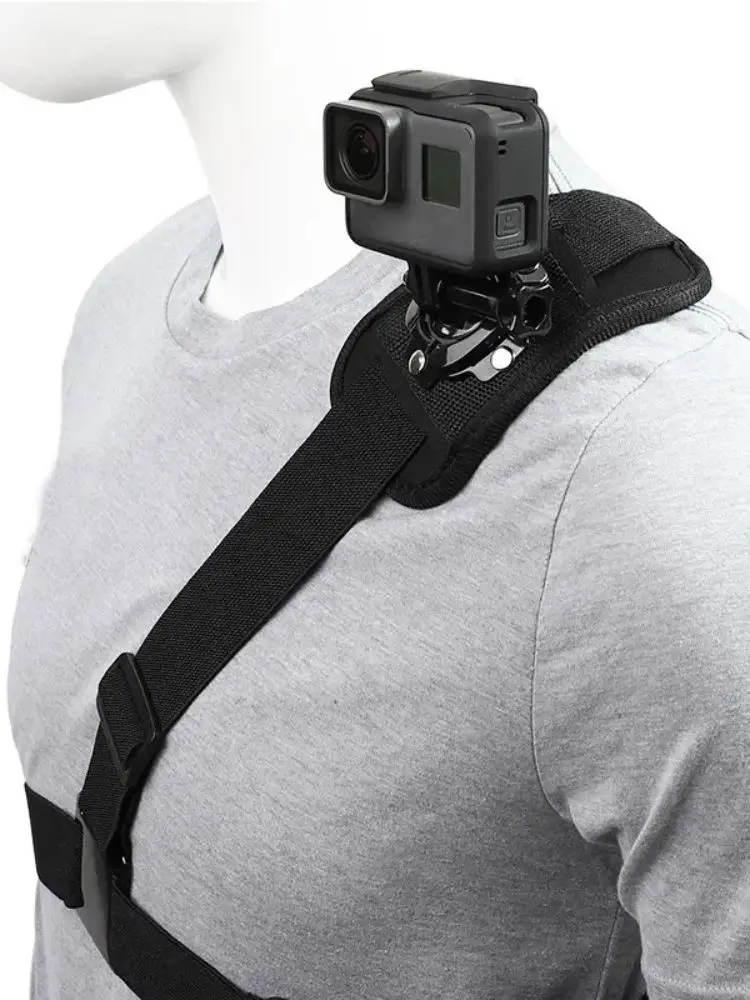 360 °   Adapter do mocowania na ramię, uprząż piersiowa do GoPro Hero 13 12 11 10 9 8 7 6 5 4 3+ 3 Black Edition Xiaomi Yi — zdjęcie 2
