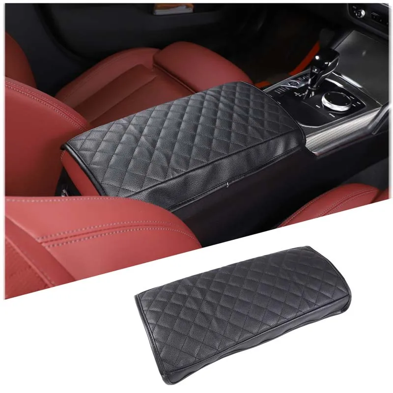 

For 2020-2022 BMW 3 Series G20 Leather black car styling car center armrest box cover car interior modification accessories LHD