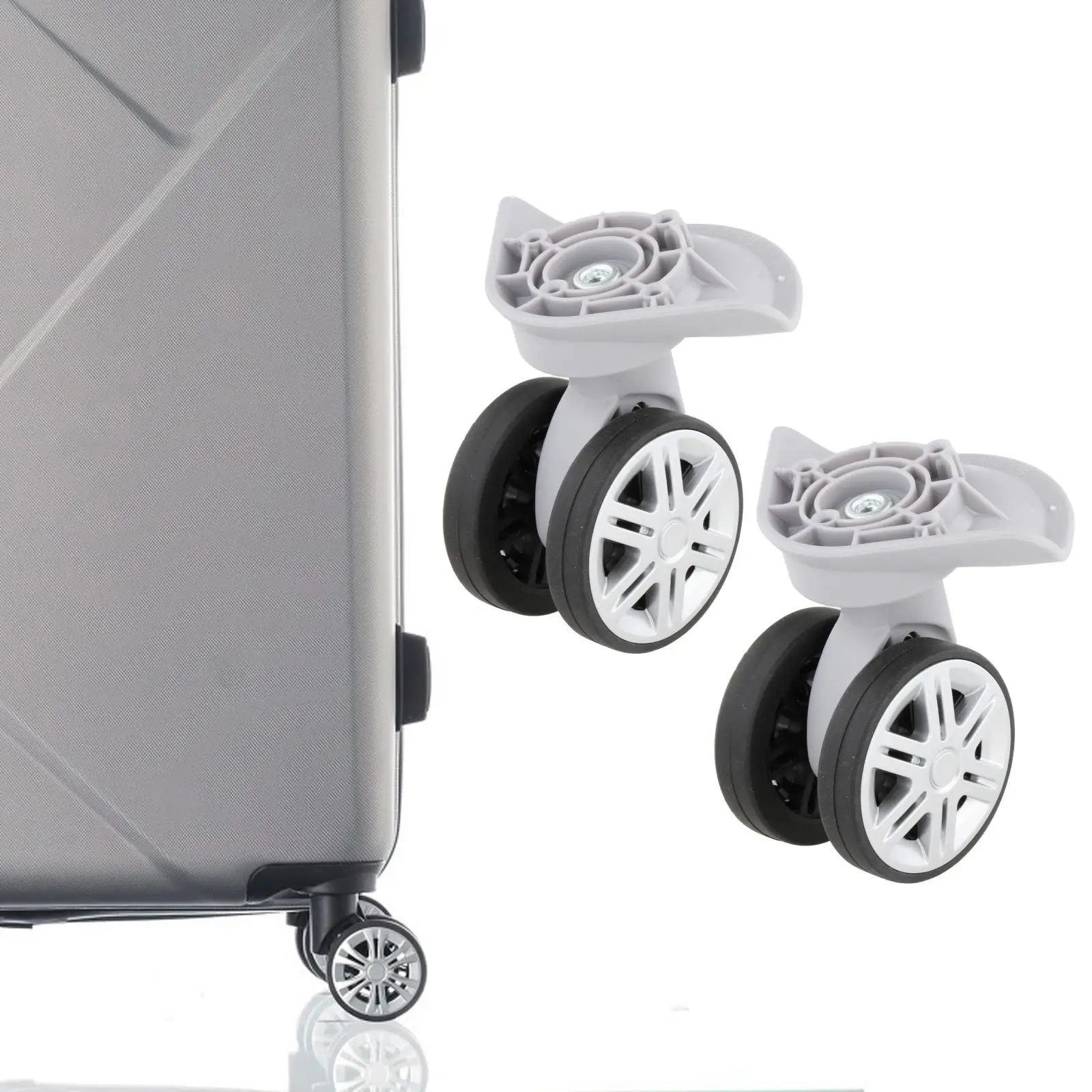 2 Pieces Replacement Luggage Wheels, A19 Wheels Wear Resistant Durable Luggage Mute Wheel Travelling Bag