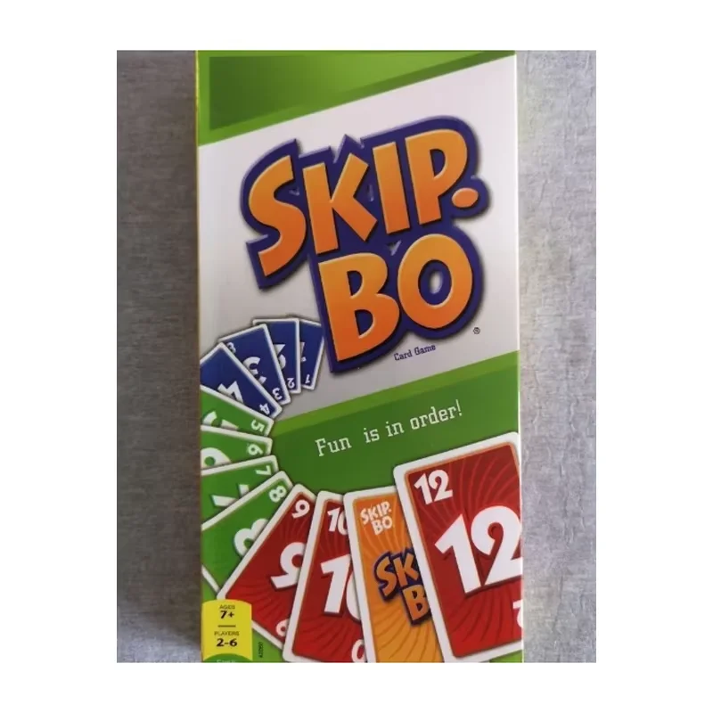 Mattel Games UNO:SKIP BO Card Game Multiplayer UNO Card Game Family Party Games Toys Kids Christmas Toy Gift