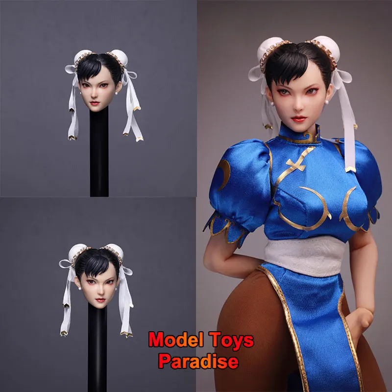 

Z6TOYS ZC020 1/6 женщина-солдат Чунли голова скульптура азиатский мобильный глаз голова подходит для 12-дюймовой экшн-фигурки тела