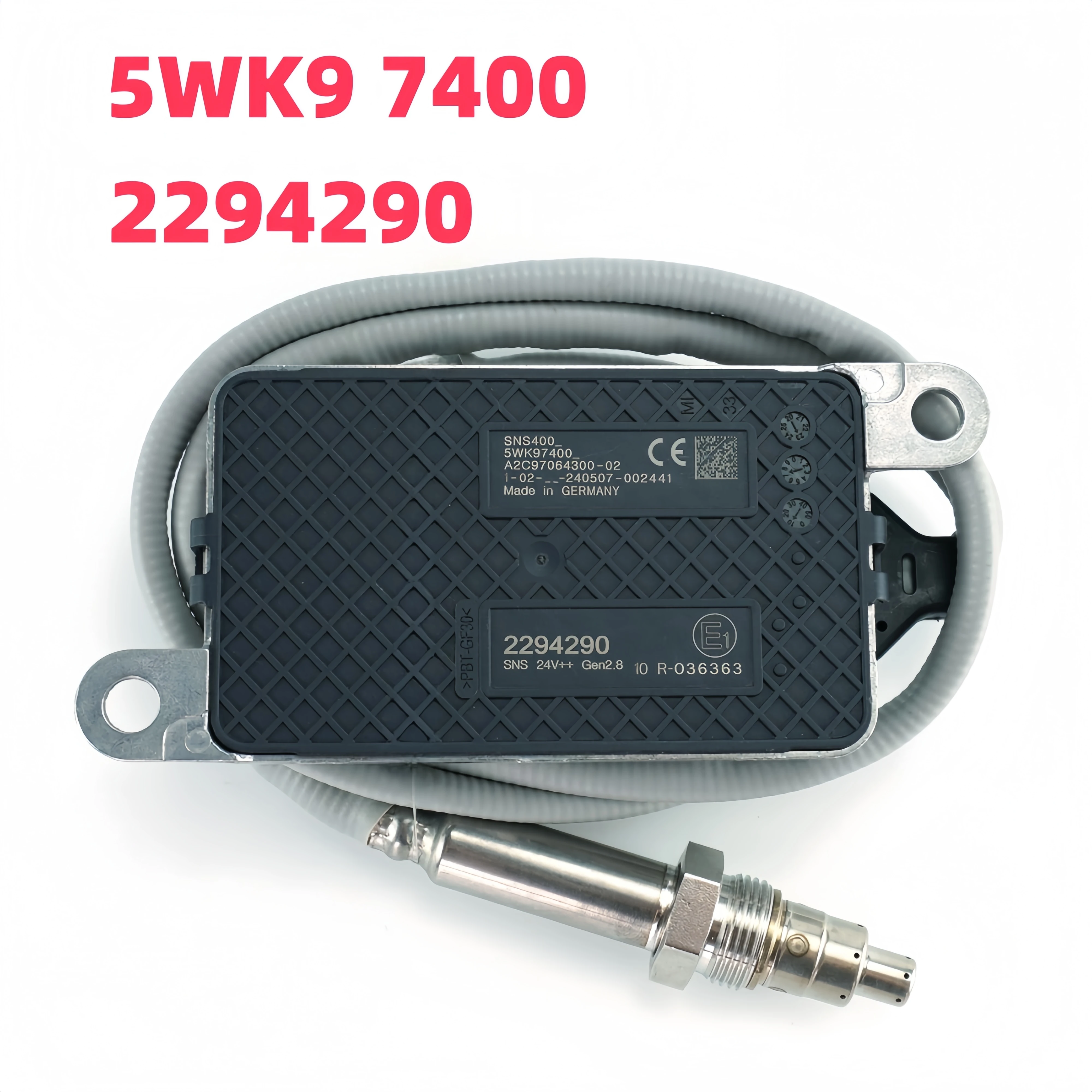 

2294290 5WK97400 New Nitrogen Oxides Sensor 2064768 2247380 2296800,For 24V Scania K-/L-/P-/G-/R-/S-/N-/T-Series Euro 6 Trucks
