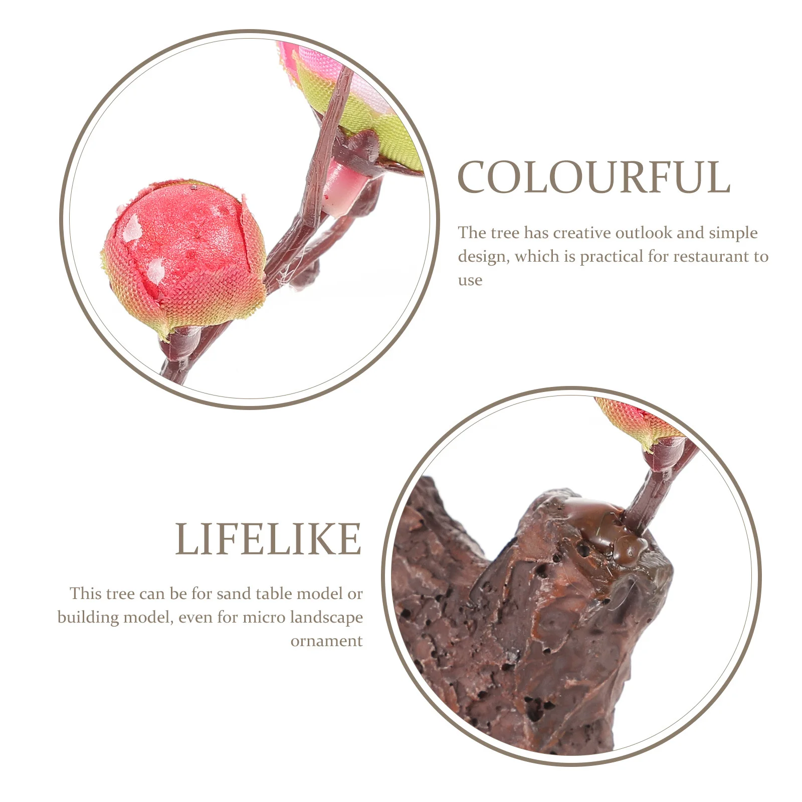 

Plum Tree Decorative Artificial Small Tree Simulation Ornament for Home Desk Micro Landscape Bonsai Garden Decor