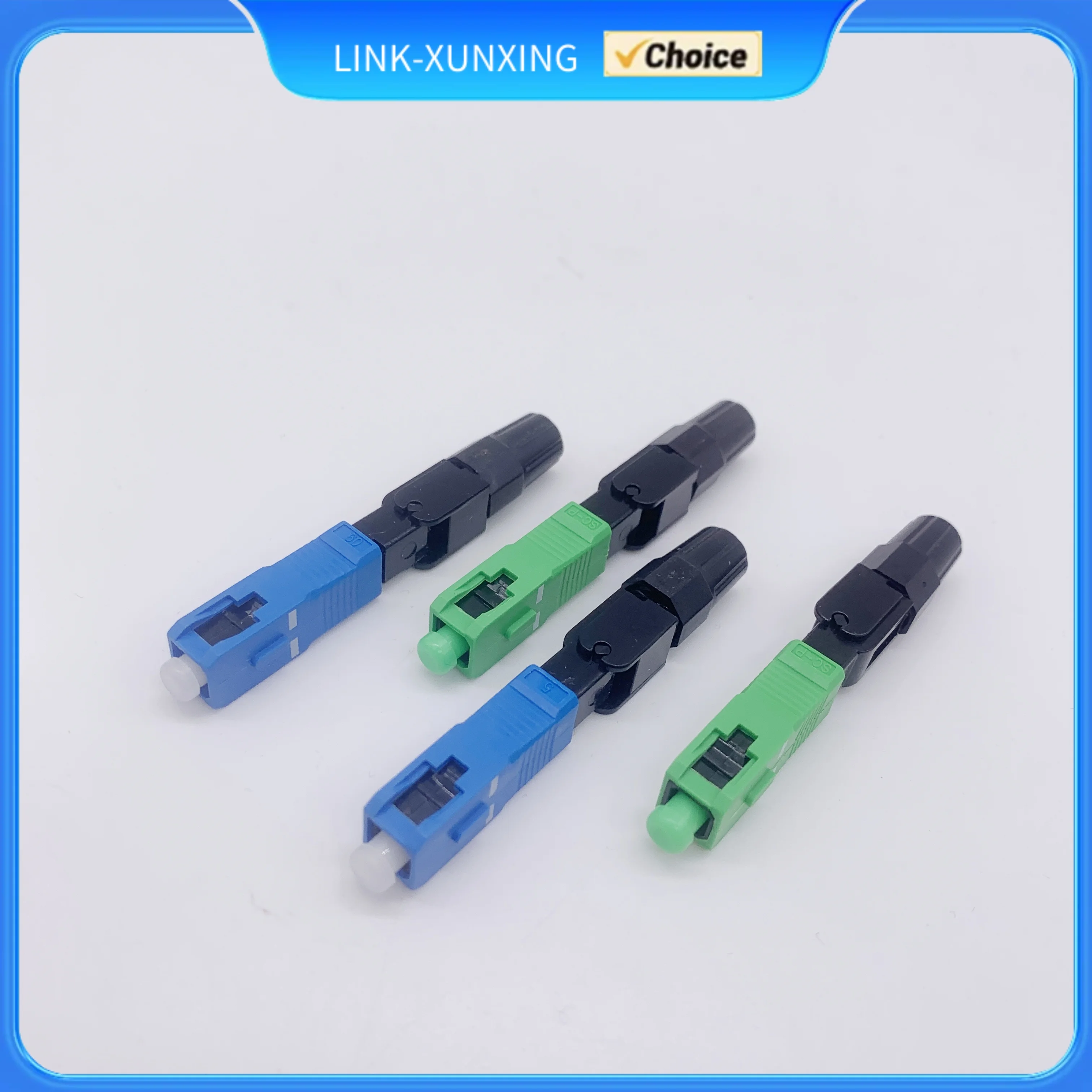 50pcs/100pcs Fast Connector SC APC/UPC  plastic Connector FTTH Tool  SC Fiber Optic Connector Field Assembly