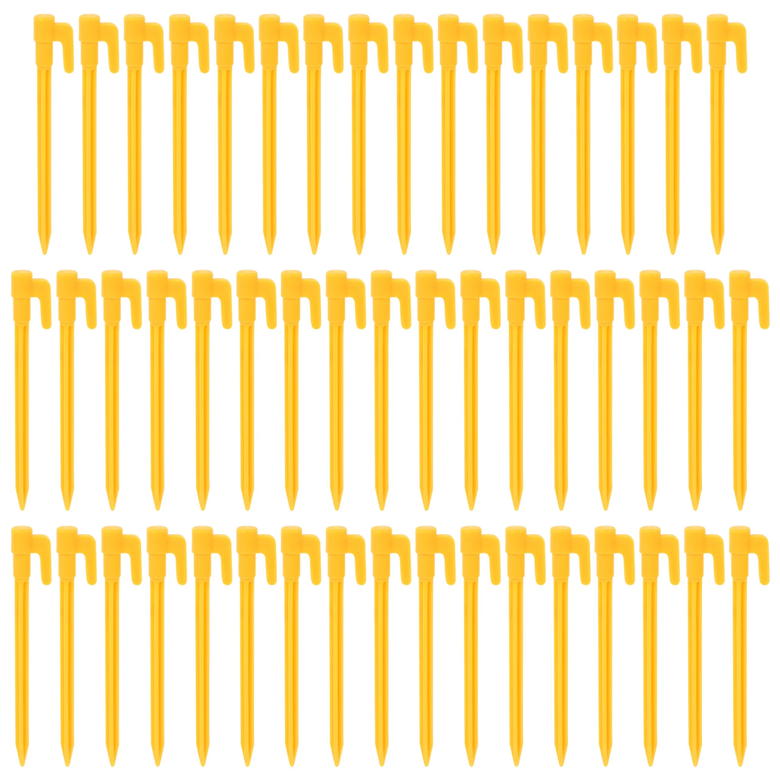 

50 Pcs Plastic Nails Outdoor Tent Fixing Pegs Ground Gazebo Accessory Camping Travel