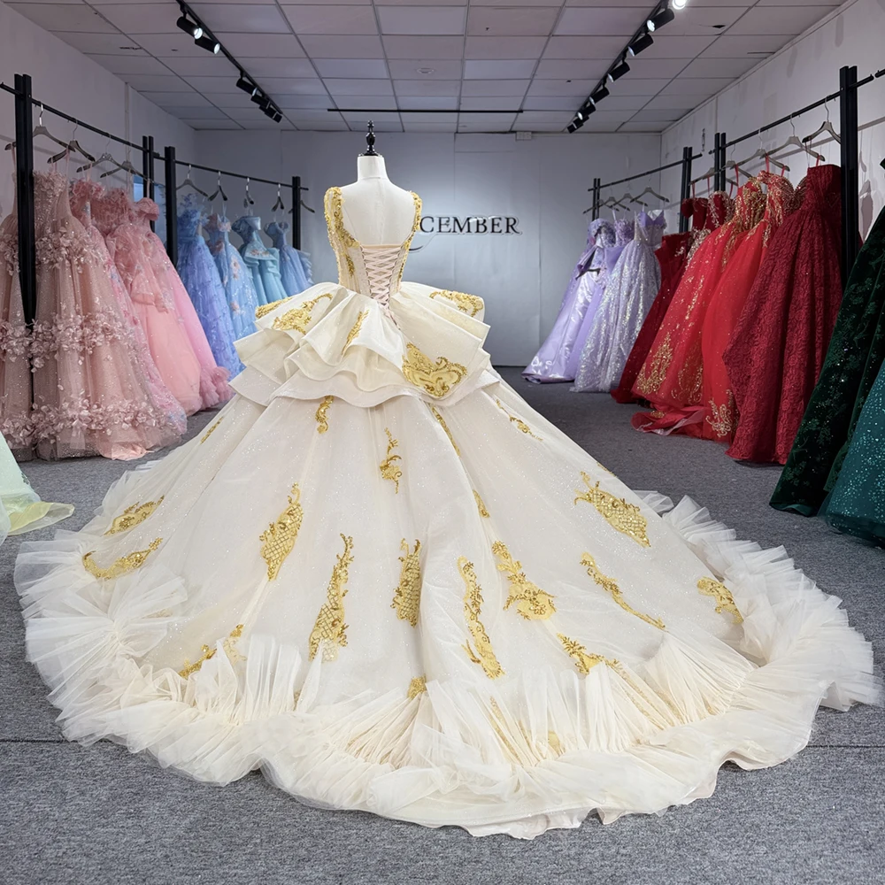 Elegant Quinceanera Dresses with Rhinestones Spaghetti Straps Beading Pleat Ruffles Vestidos De 15 Quinceanera Customized
