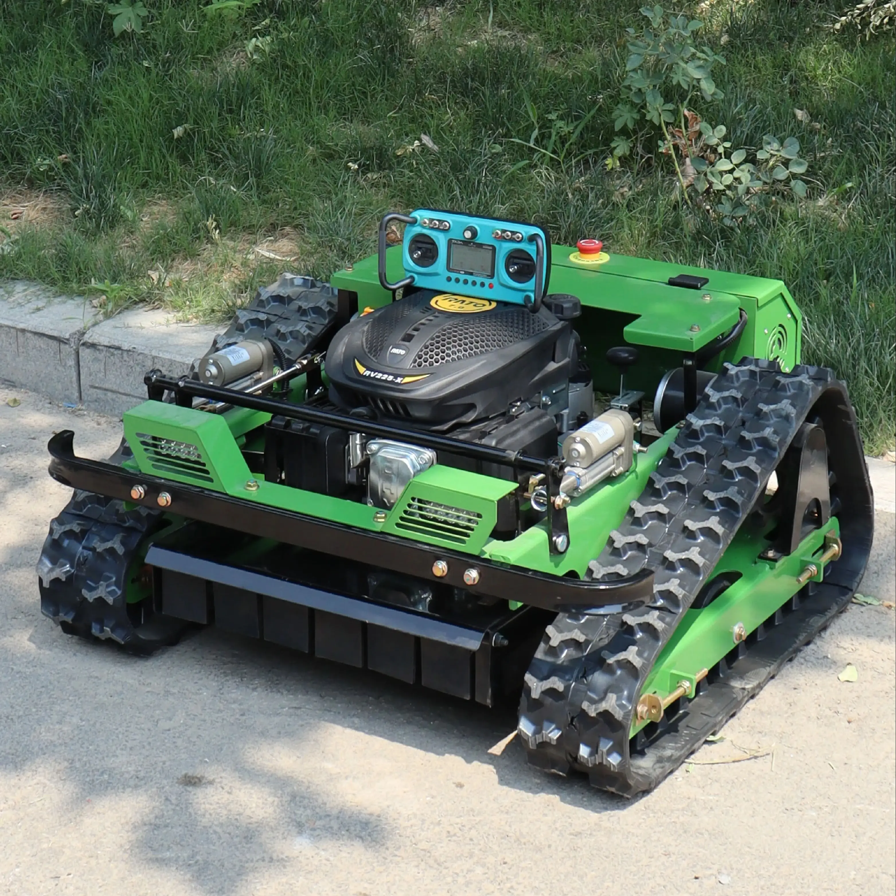 Durable Smart Remote Control Lawn Mower, Crawler Type High Power Engine, Essential Tool for Mowing in Spring and Summer Customiz