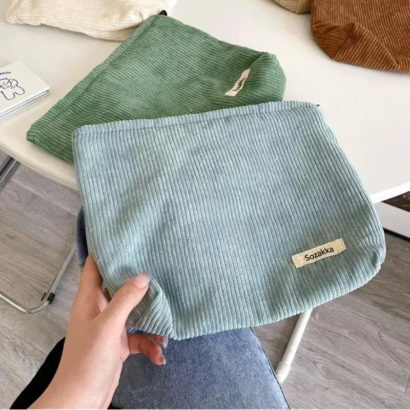 Tas kosmetik modis wanita produk kosmetik manis dompet besar tas ritsleting dompet harian luar ruangan kegiatan Travel Clutch organizer