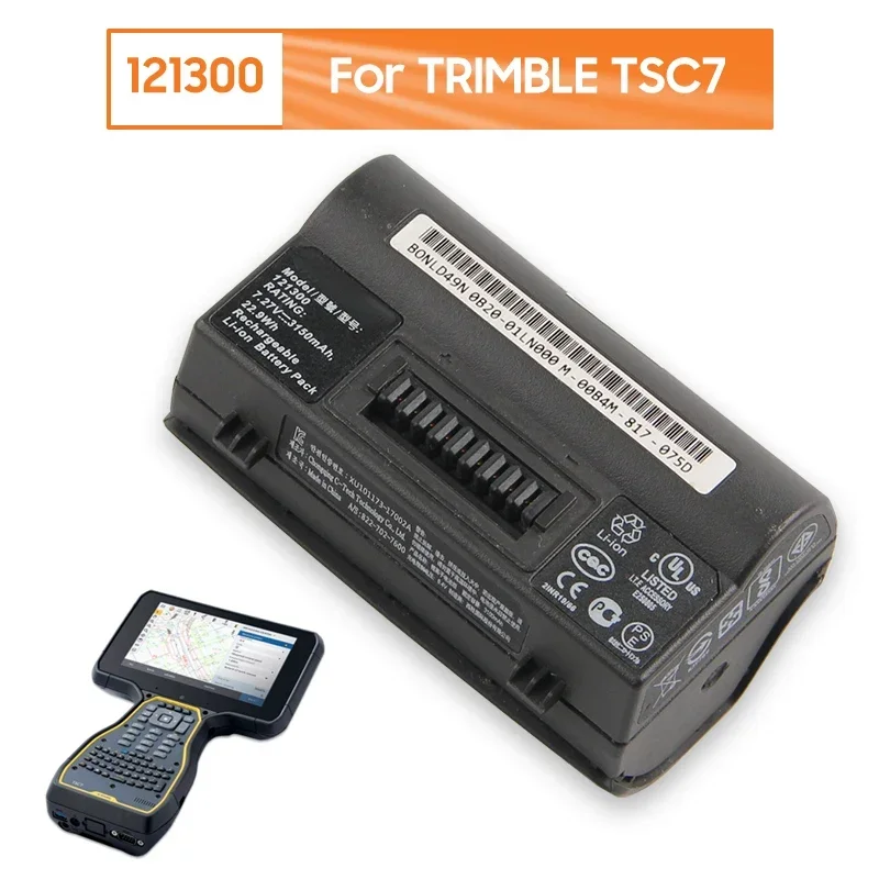 3150mAh 7.27V Replacement Battery 121300 121320 For TRIMBLE TSC7 822-702-7600 Controller