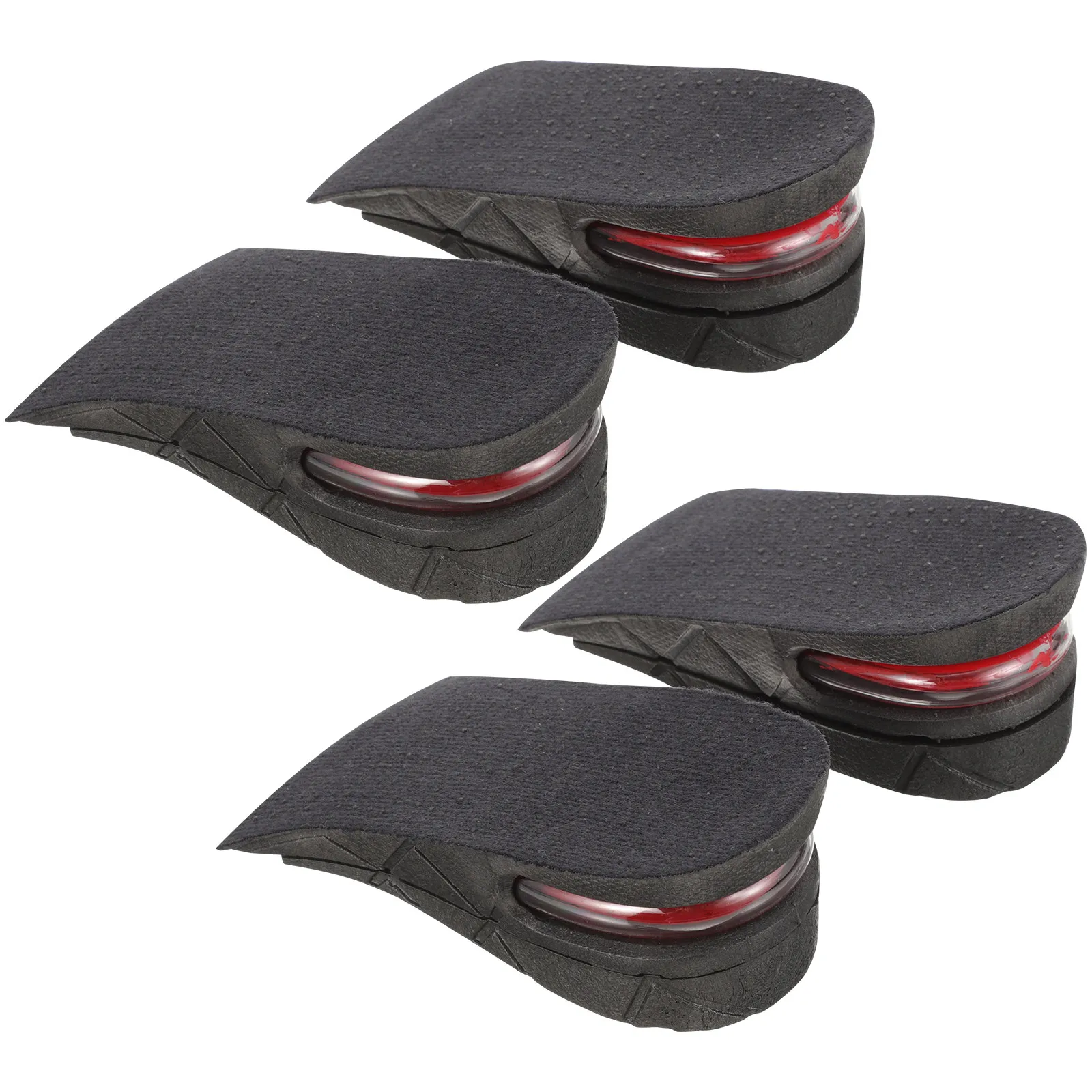 Invisible Height Increase Insoles 2 Pairs Cushioned Heel Lift Inserts for Dress Shoes Sneakers Boots Flats