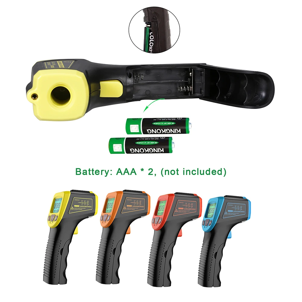 GM320S Industrial Thermometer -50~600℃ Non Contact Laser Point IR Laser Pyrometer Infrared Handheld Thermometer Tool