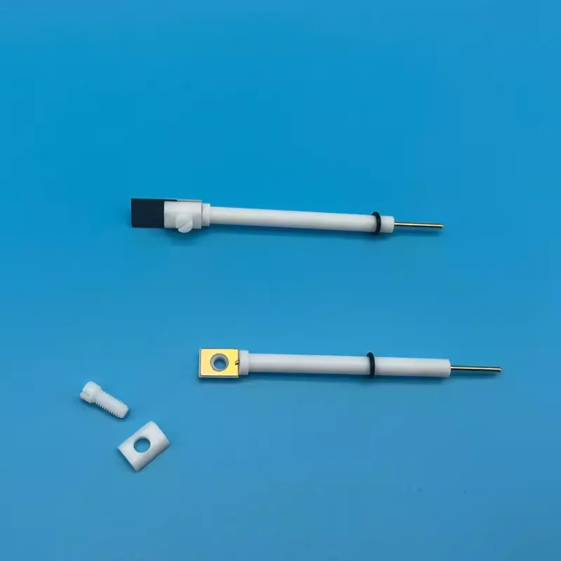 Gold working electrode clamp laboratory pure gold working fixture sample thickness 3mm