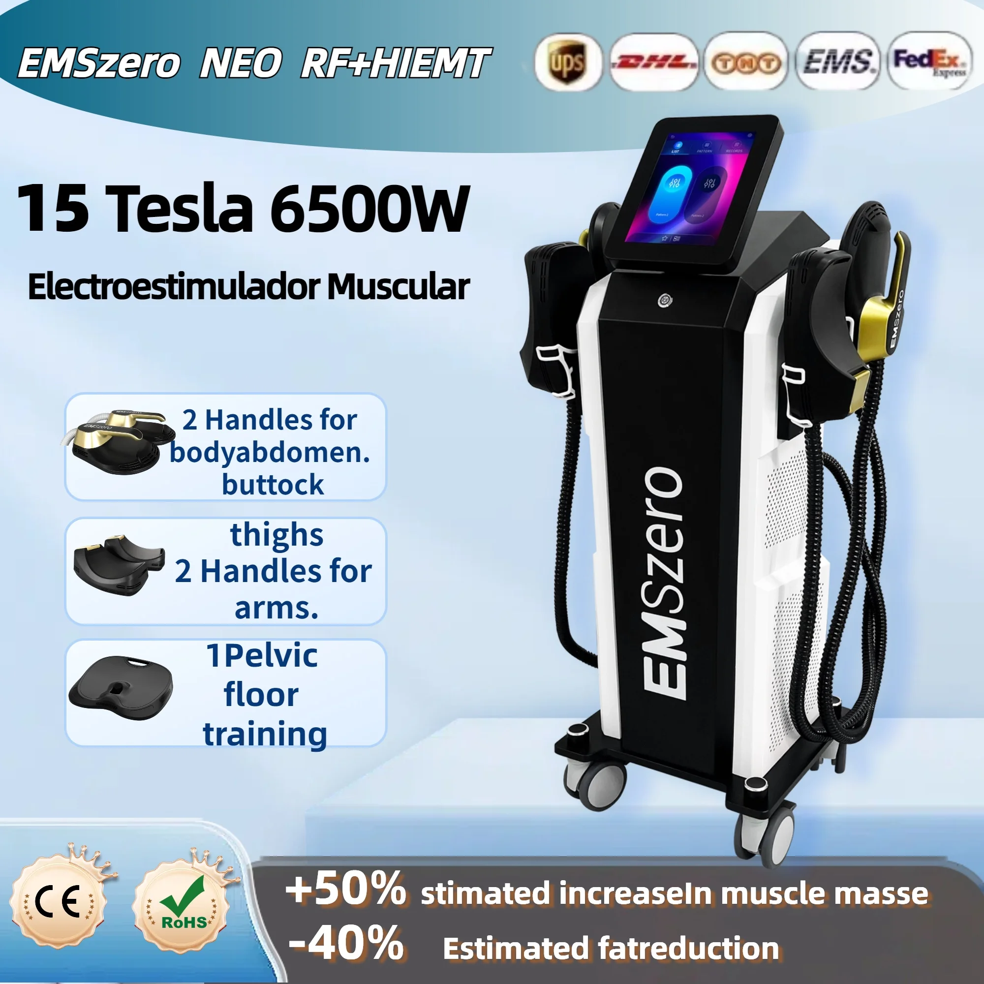 Professional 6500W RF Machine EMS Body Slim Muscle Stimulation EMSZERO PRO Ultra Sculpt Lose Weight