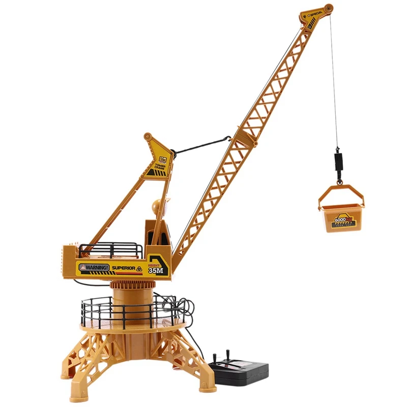 Rc Remote Control Simulation Crane Construction Toys Rc Crane Tower Rc Truck Model Toys 360 Degree Rotate Birthday Gifts