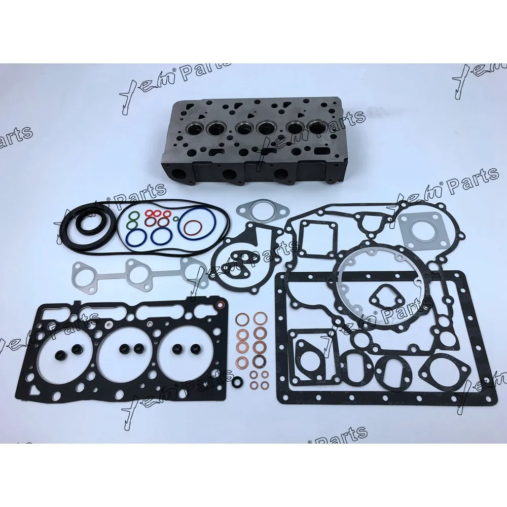 For Kubota D1005 Cylinder Head With Full Gasket 463 553 B2230D BX261-R F251 G261HD48 Engine parts