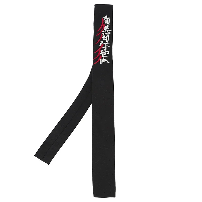 

YOJI OOAK EMBROIDERY JAPAN Amitabh Minami Embroidery Japanese wool black tie