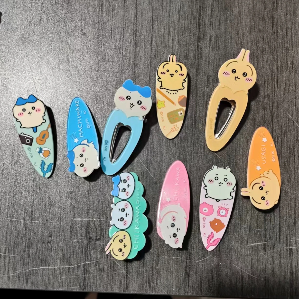 Pinzas para el Cabello de Anime Japonés, Lindas Pinzas para el Cabello de Hachiware Usagi, Pinzas para el Cabello con Dibujos Animados Kawaii, Accesorios para el Cabello, Regalo