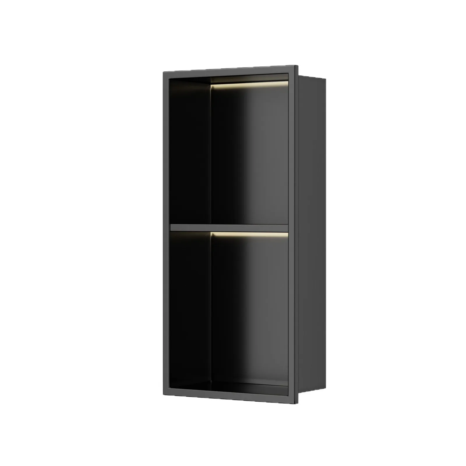 Stainless steel bathroom built-in niche built-in shower baffle metal rack