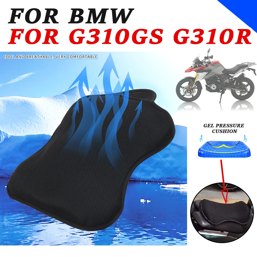 Motorcycle Accessories Gel Seat Cushion Cover Relief Protector For BMW G310GS G310R G 310 GS R G310 GS R G 310GS G 310R 2022