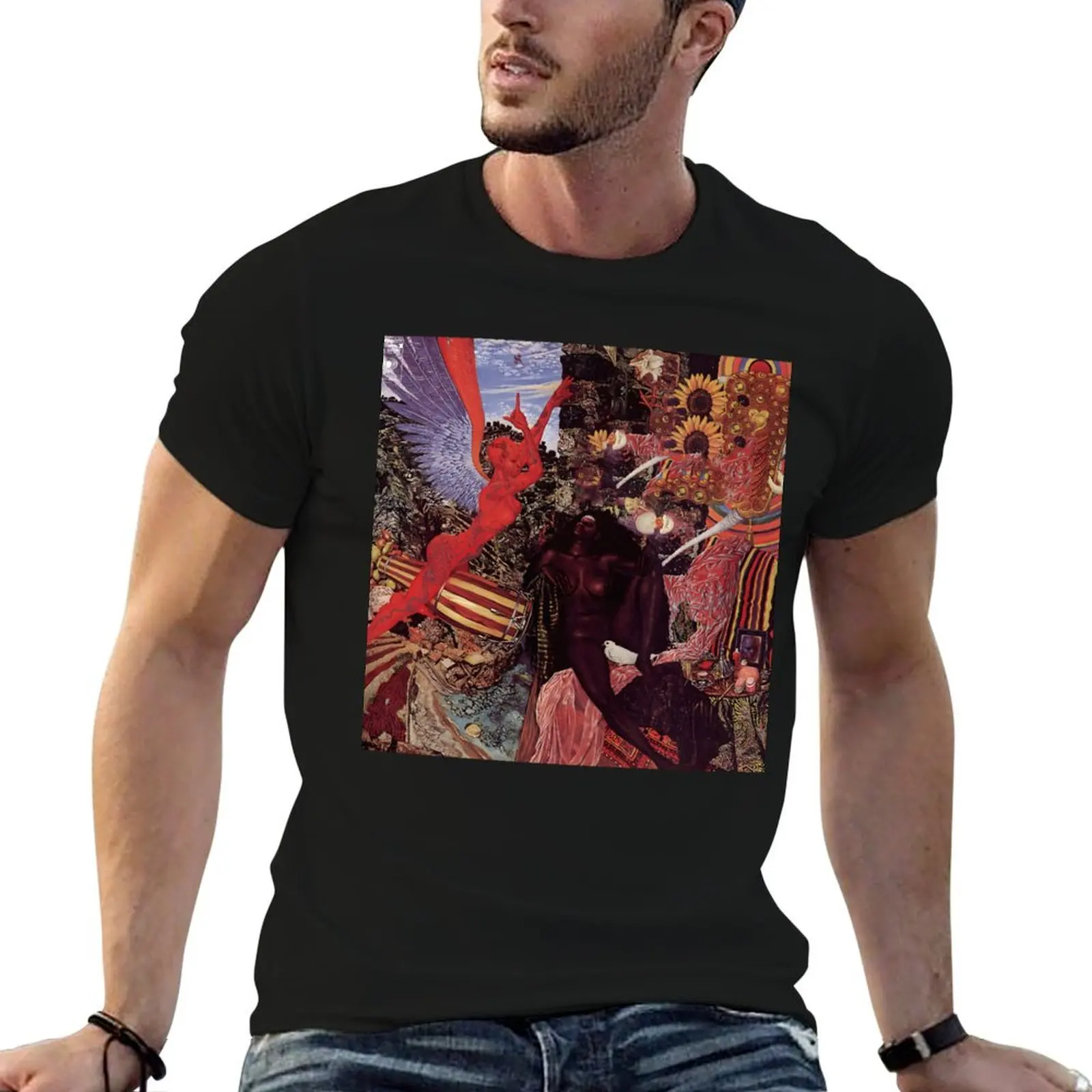 

Abraxas album art classic T-Shirt cotton t shirts man 100% t shirt custom print T-Shirt