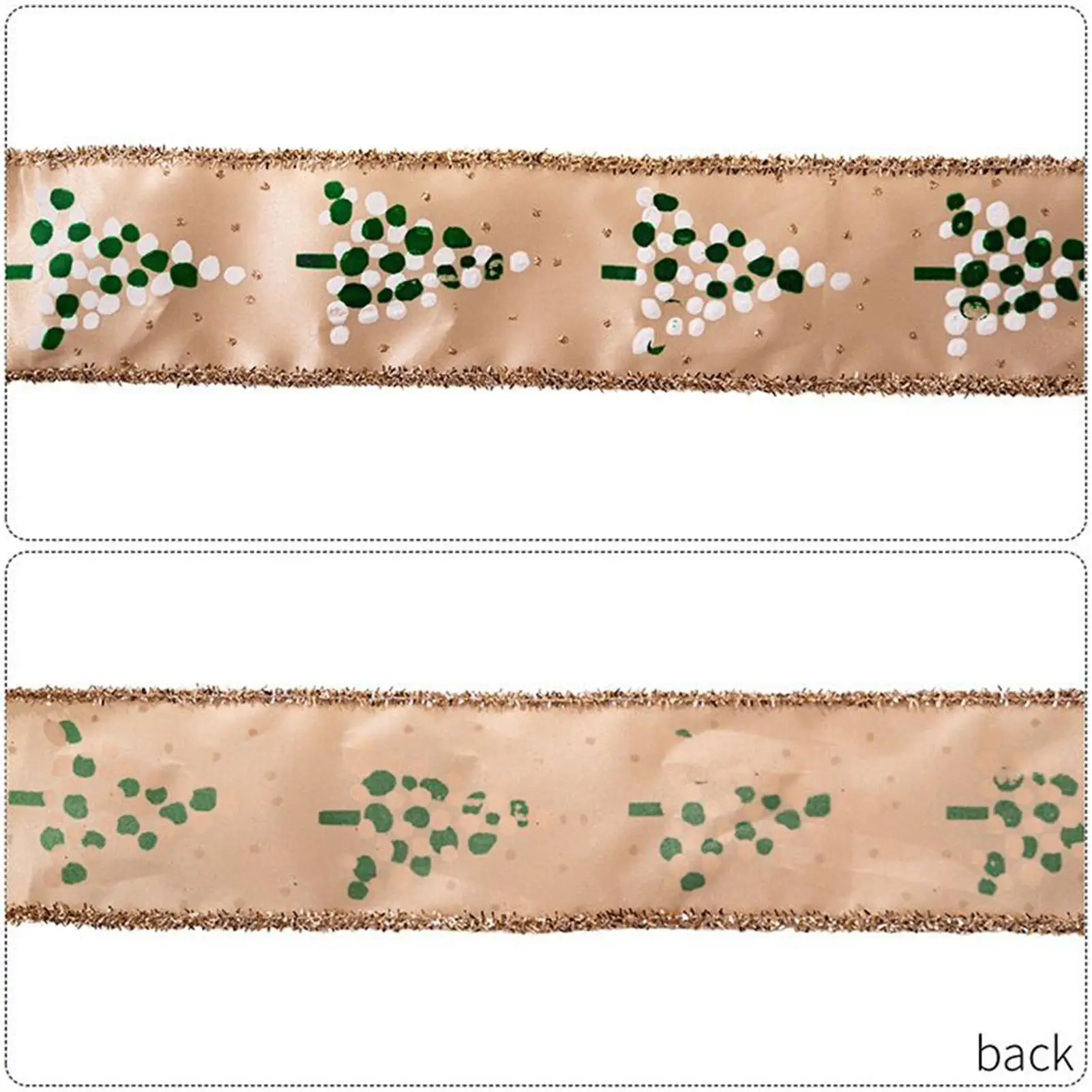 

Рождественская проводная лента, 2 рулона, проводной край, украшение для елки, праздничные поделки, упаковочная лента для вечеринки, лестницы, окна, сада, гирлянды