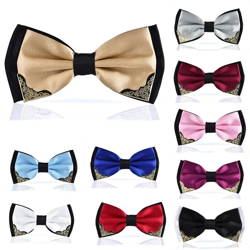 Fashion New Bow Tie Grooming For Wedding Business Shirt Butterfly Woman Men'S Bow Colorful Luxury Tie Necktie Gift Accessories