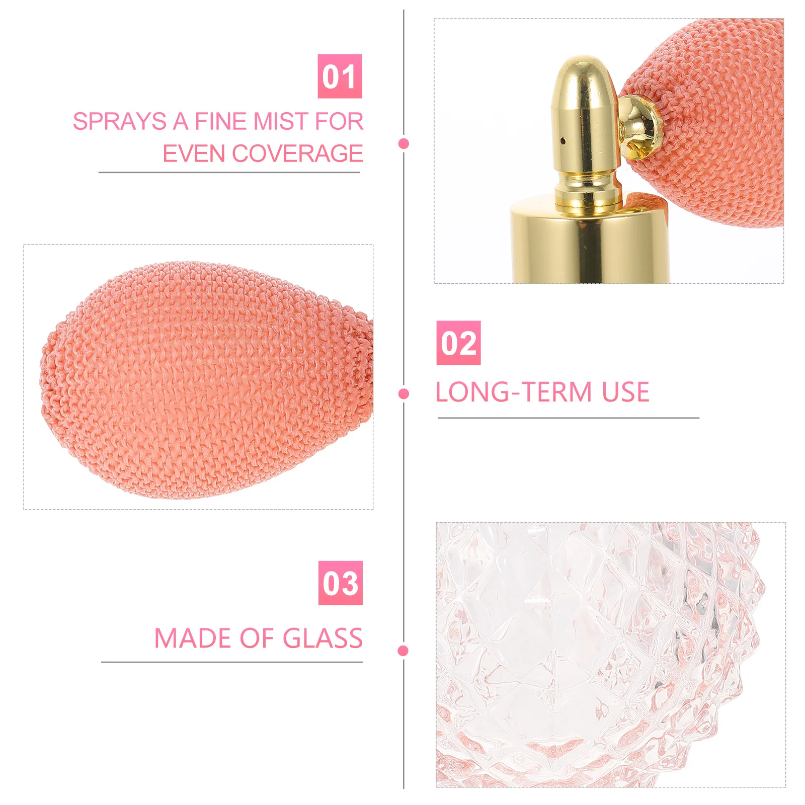 

Empty Glass Gasbag Bottle for Perfume Travel Spray Bottles Refillable Leak Proof Portable Fragrance Storage Small Size