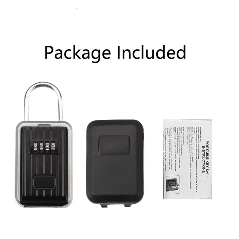 Combinazione a 4 cifre Password Key Safe può essere a parete per esterni Key Storage Lock Box Reset Password Key Cover