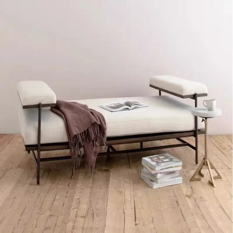 Household living room bench rest sofa stool Chinese style is solid wood