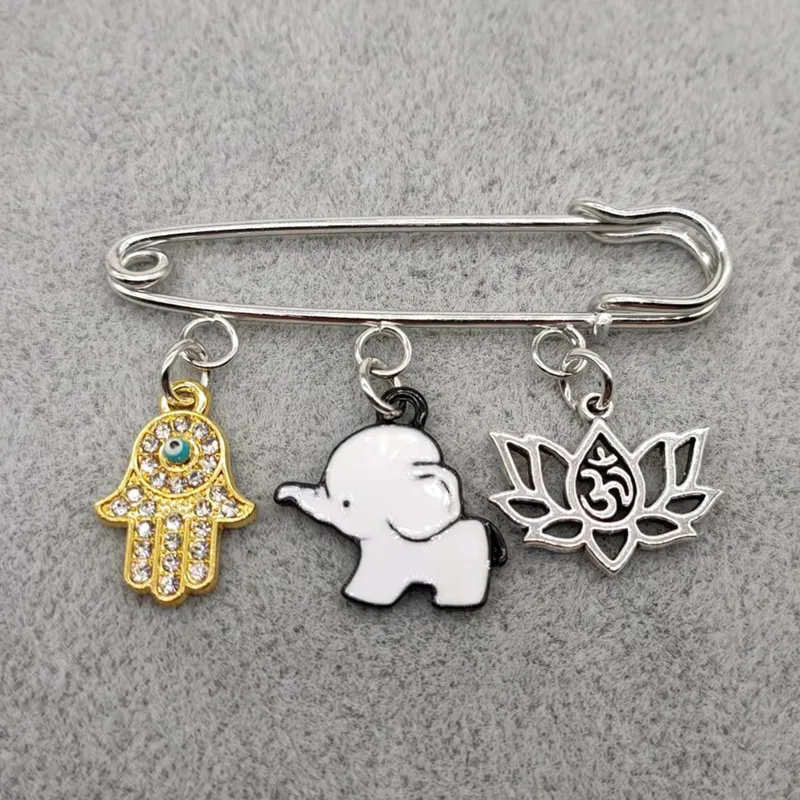 Broche de elefante esmaltado de moda y creativo, niño y niña bonito para broche de metal de animal, regalo para mujer y niño