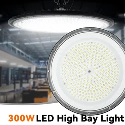 LED High Bay Light 200W Super Bright Industrial Light AC100-265V IP66 Commercial Workshop Garage Lamps For Factory Warehouse