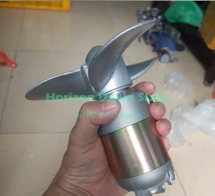 DIY electric outboard motor propeller 500W/200W hanging propeller rubber boat 12V underwater motor propeller