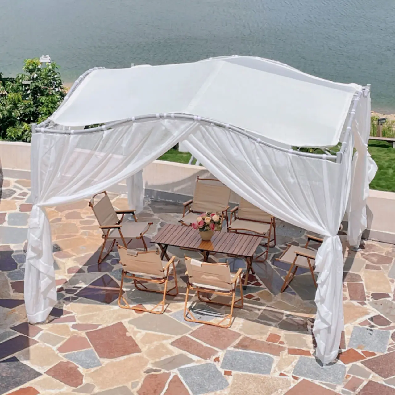 Тент-бабочка для дома и сада