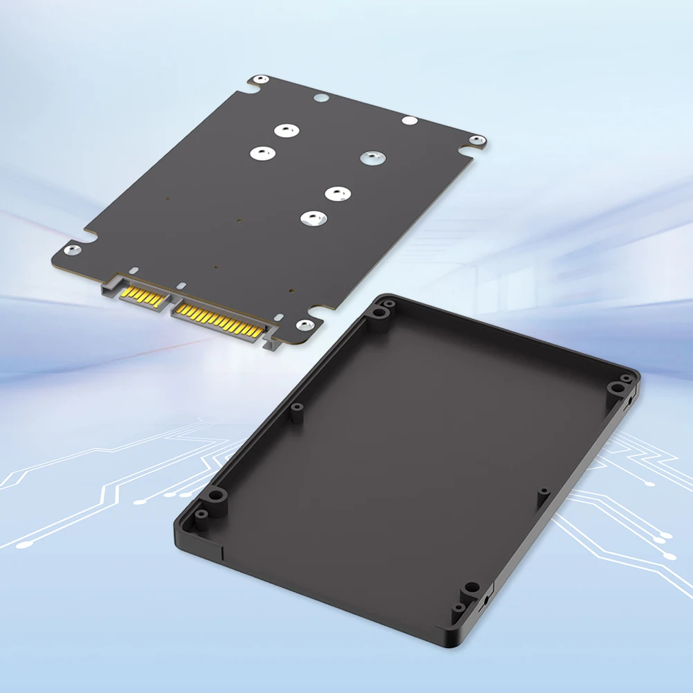 

Dual M.2 B Key NGFF SSD To 2.5 SATA III Adapter M2 NGFF To SATA Adapter Card HDD Disk Drive Enclosure SSD Case with Enclosure