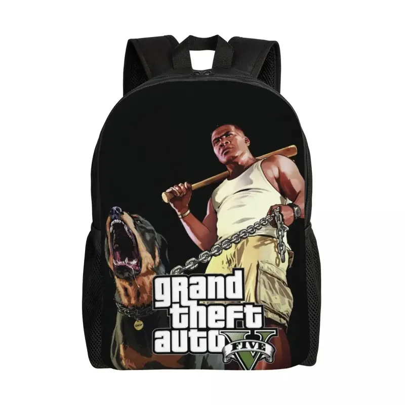 

Customized Grand Theft Auto Travel Backpack Women Men School Laptop Bookbag GTA Adventure Game College Student Daypack Bags