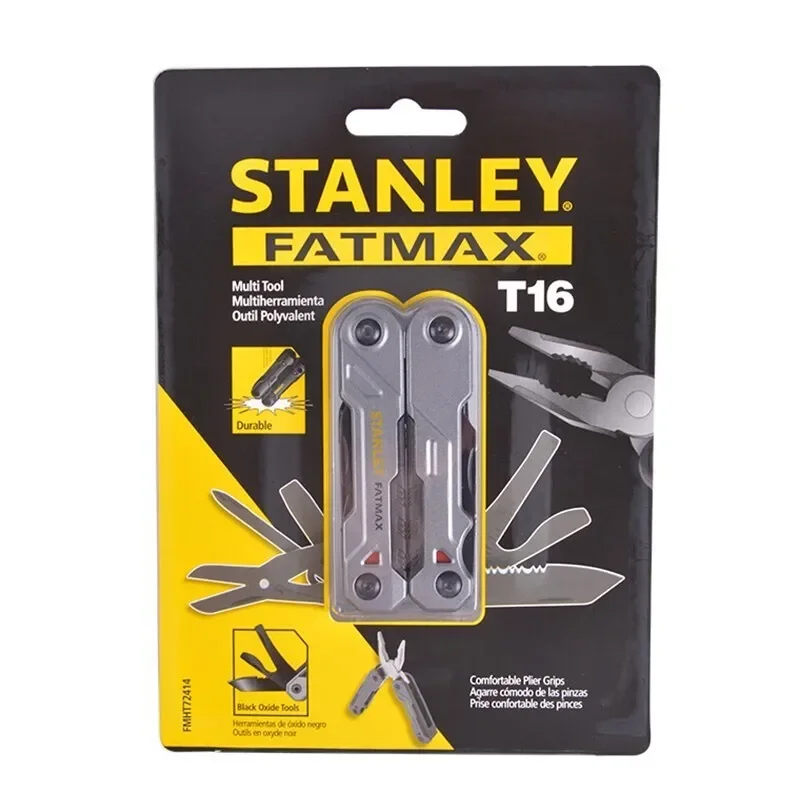 Imagem -06 - Stanley Fmht7241423 16-in1 Ferramenta Multifuncional Conjunto de Ferramentas de Mão Família Alicate Dobrável Panela Arquivo Faca Portátil