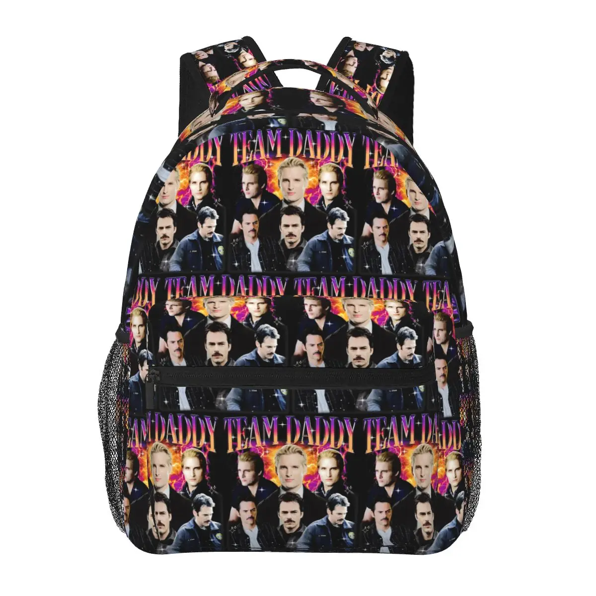 Twilight Saga Team Daddy Carlisle Cullen And Charlie Swan Backpacks Boys Girls Bookbag Students School Bag Rucksack Shoulder Bag