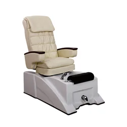 Free Sample Luxury white plumbing reclining massage pedicure chair nail salon foot spa manicure pedicure chair for sale