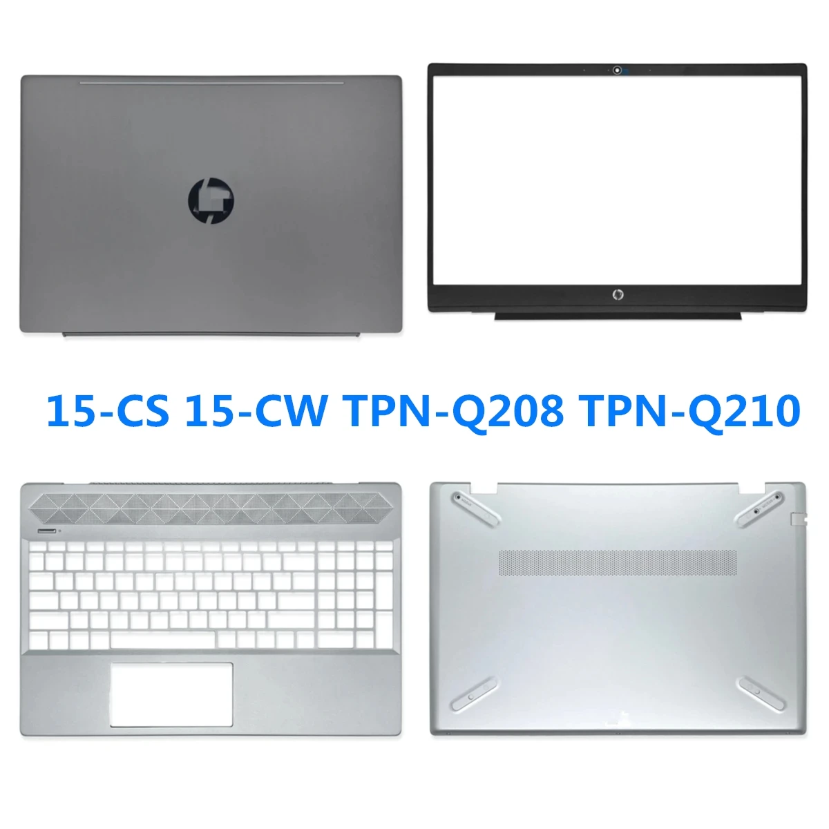 New Laptop For HP Pavilion 15-CS 15-CW TPN-Q208 TPN-Q210 Laptop LCD Back Cover Case/Front Bezel /Palmrest/Bottom Base/Hinges